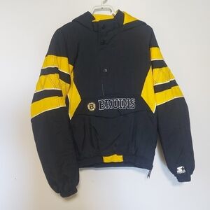 🌹Boston bruins Boys XL vintage pullover jacket NHL